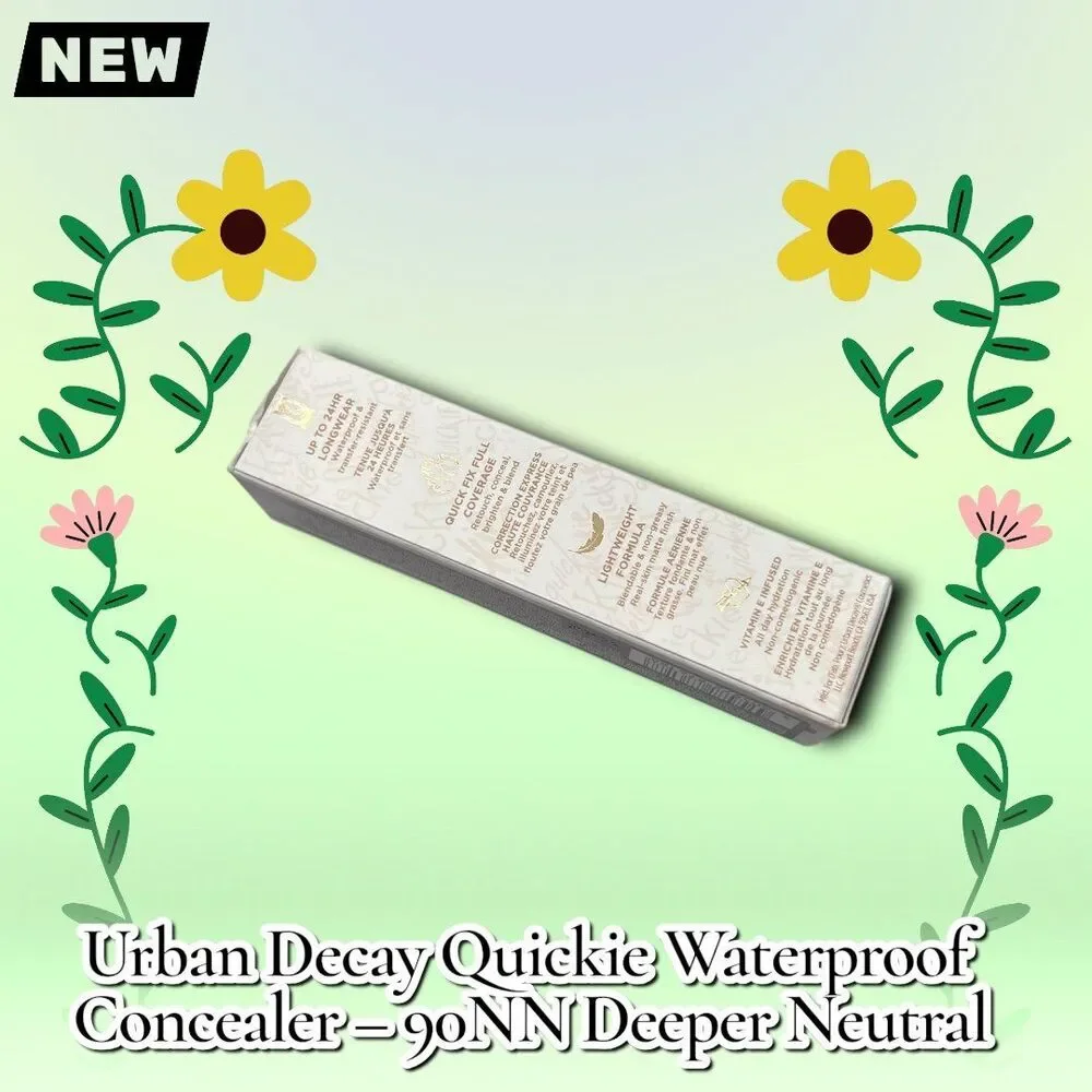 New Urban Decay Quickie 24HR Full-Coverage Waterproof Concealer – Shade 90NN Dee
